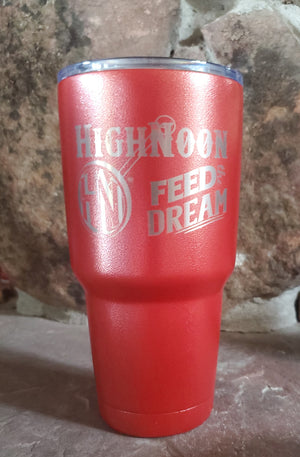 30 oz Red-Gold Stainless Steel Tumbler