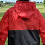 Adult Unisex Red and Black Windbreaker
