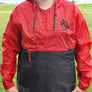Adult Unisex Red and Black Windbreaker