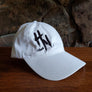 HN Feeds White Unstructured Cap