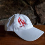 HN Feeds White Unstructured Cap