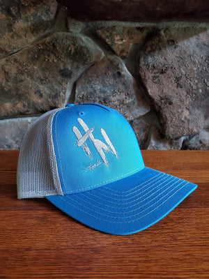 HN Feeds Cobalt Blue Cap with Grey Mesh