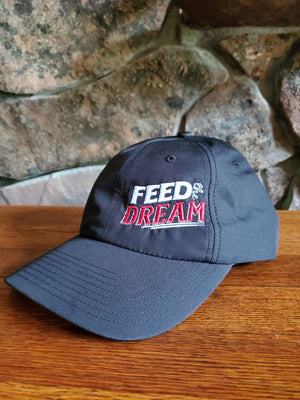 Feed the Dream Black Unstructured Cap