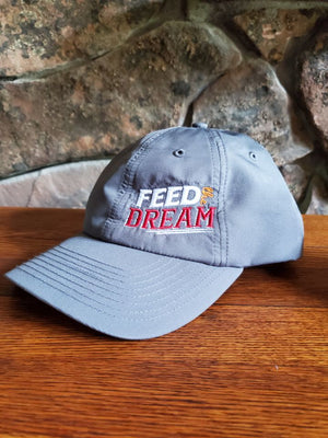 Feed the Dream Charcoal Grey Unstructured Cap