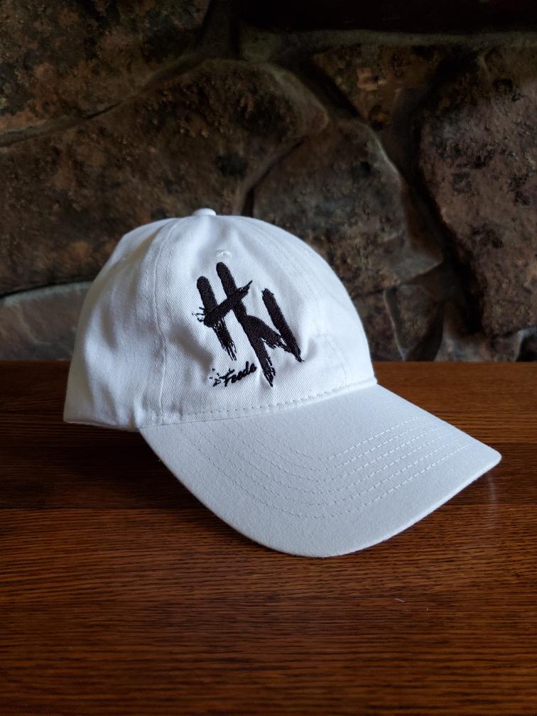 HN Feeds White Unstructured Cap